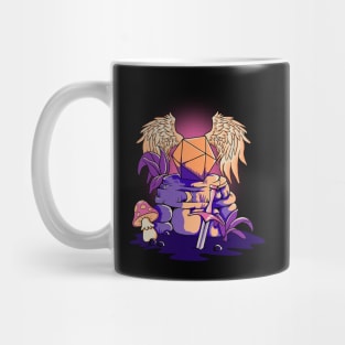 CRITICAL FANTASY rpg dice fantasy role playing game Mug